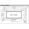 Buy cheap 256*112 Graphic LCD Module 12H STN Blue Wide Temperature Industrial Display from wholesalers