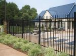 Powder Coated Steel Wall Fence Galvanized PVC Coated Black Iron Fencing for