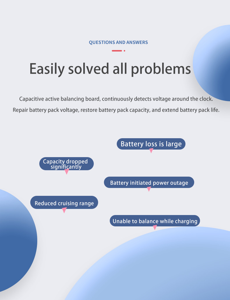 High Precision 5A Active Balancer Board 3S 4S Lithium / LiFePO4 Battery Active Balancer
