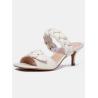 Buy cheap JBHS0306 Off White 50mm Women High Heeled Shoes Anti Slippery Padded Insoles from wholesalers