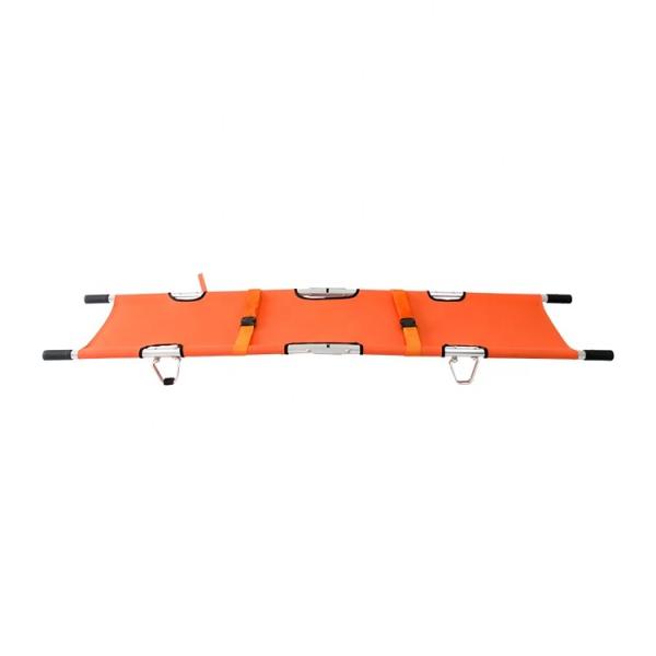 Buy cheap 208CM Medical Equipment Portable Ambulance Double Folding Stretcher 4.7KG from wholesalers