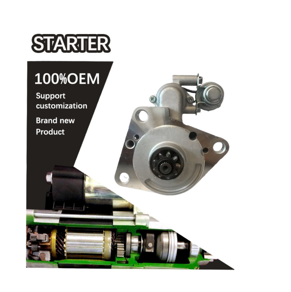 24V 9T CW STARTER 3610041C00, 3610041C20, 3610042P00 36100-41C00, 36100-41C20, 36100-42P00 MG250907 TM000A08901