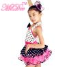 Buy cheap Sweet Heart Neckling Tiered Layered Skirt Polka Dots Children'S Dance Costumes from wholesalers