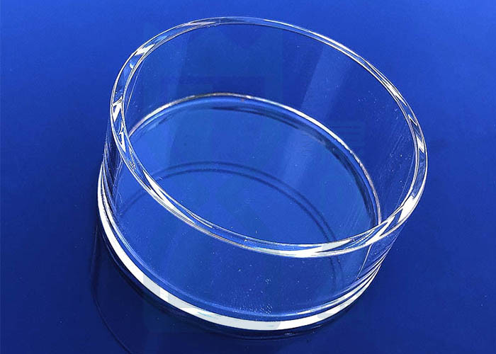 Clear Quartz Crystal Laboratory Fused Quartz Crucible