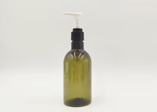 Buy cheap 300ml Custom Cosmetic Bottles Green Clear Plastic from wholesalers