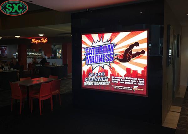Buy cheap Wall Mounted Indoor Full Color LED Display Advertising Screen P4 High Performance from wholesalers