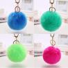 Buy cheap Faux Big Fluffy Pom Pom Keyring 20g Weight Multicolor 4.7in Tall from wholesalers
