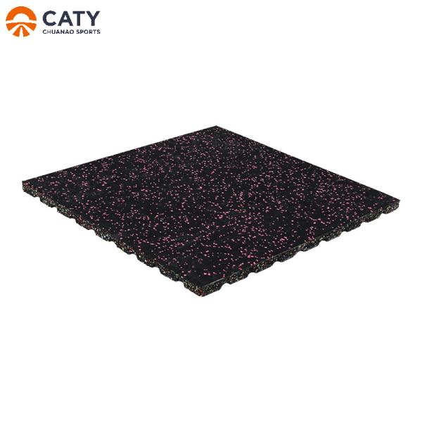 Buy cheap Solid Gym Sports Rubber Floor Square Rectangle Impact Resistant from wholesalers