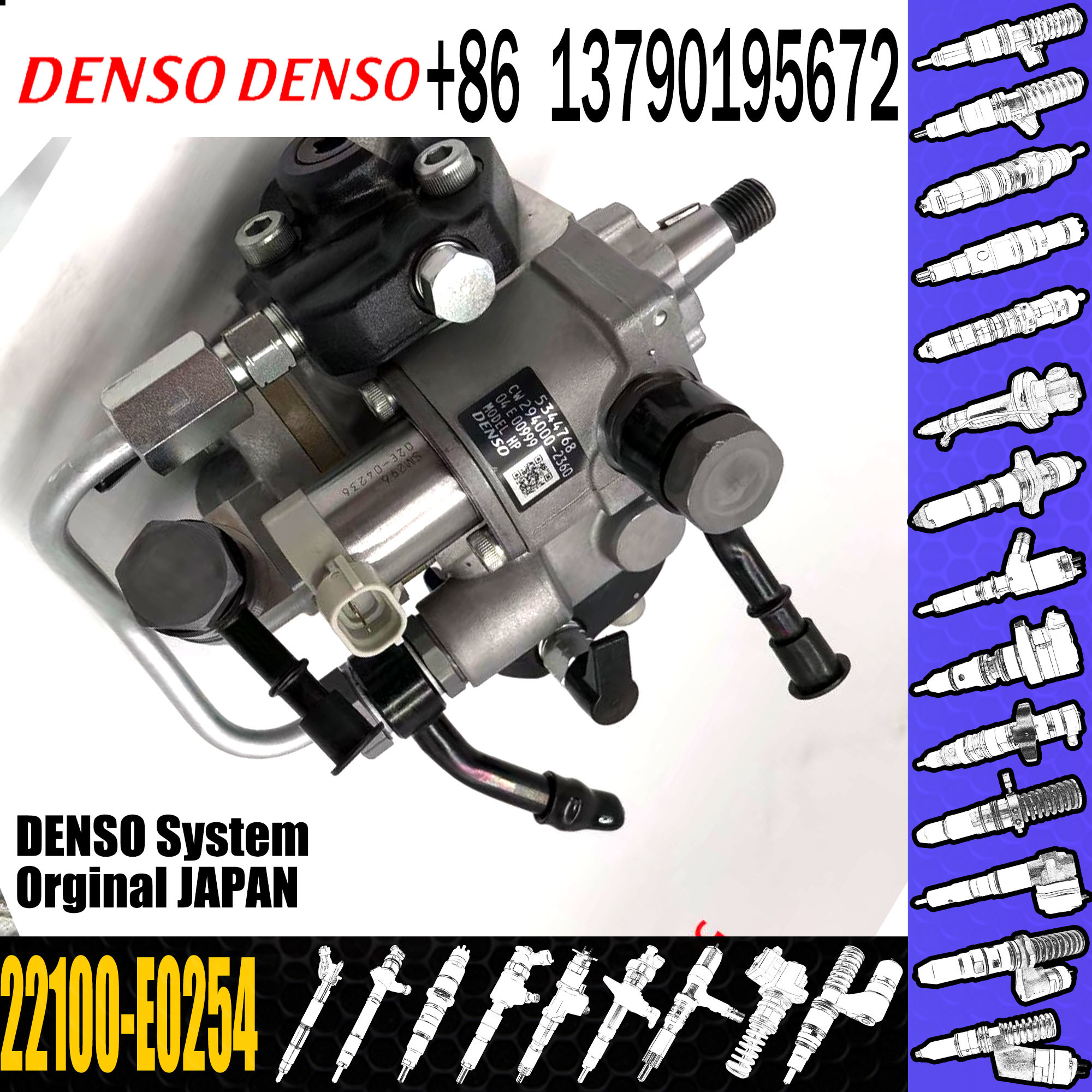 Diesel Fuel Injection Pump 294050-0550 294050-0620 22100-E0254 22100-E0400 For HINO J08E