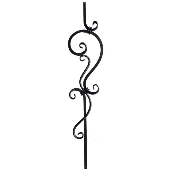 Buy cheap Vintage Steel Metal Handrail Components Cast Iron Balusters Flower Decorations from wholesalers