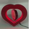 Buy cheap heart shape christmas gift led light magnetic levitation floating photo frame display rack for gift and decor from wholesalers
