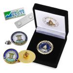 Custom Metal Epoxy Enamel Pin Lapel Pin Companies Logos Souvenir Name Tag Badge