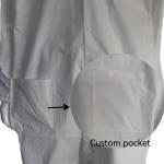 117*135cm Lab Coat for Nurse Wear Waterproof Unisex Uniform Professional Visitor
