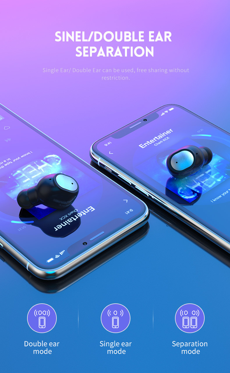 Q2 TWS wireless blue tooth earphone/headset/headphone,blue tooth stereo earbuds with mic