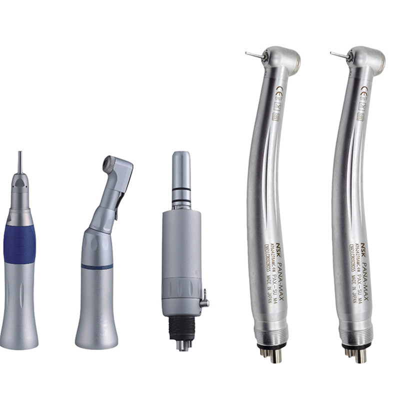 Air Turbine Dental Colorful Color Handpiece Kit High Low Speed Led Dental Handpiece Kit