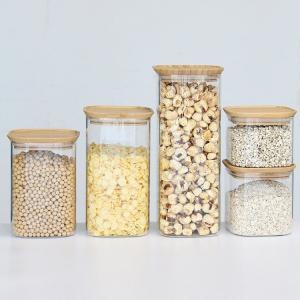 Buy cheap High Borosilicate Glass Jars 300ml Kitchen Canisters With Pantry Cork Lid from wholesalers