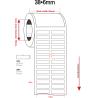 Buy cheap 38mmx6mm 1mil White Matte High Temperature Resistant Polyimide Sticker from wholesalers