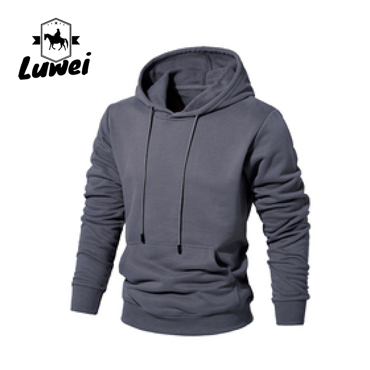 Streetwear Custom Logo Pullover Over Size Bluza Felpe Con Cappuccio Cotton Slim Plain Men's Hoodies & Sweatshirts