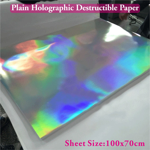 Ultra Destructible Tamper Evident Label Material , 3D Hologram Stickers