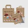 Buy cheap Custom Logo European Style Tote Gift Paper Bag With Handle Paper Food Shopping Bags Luxury from wholesalers