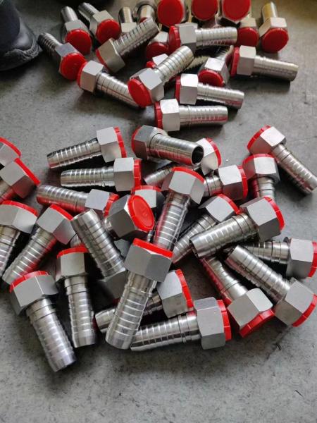 Buy cheap Different Raw Material Standards Forklift Reusable Hydraulic Hose Fittings Female Male Hydraulic Hose Ferrule Fittings from wholesalers