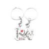 Buy cheap Rhinestone Lovely Heart Shape Personalized Keychain Gifts Metal from wholesalers