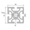 Buy cheap 8 - 5050 V Slot Extrusion Aluminum Profiles For Guide Rails from wholesalers