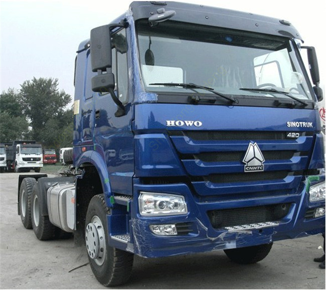 EURO II Tractor Head Trucks 420 HP 6 * 4 Drive Wheel Diesel Fuel Type