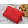 Buy cheap Summer Female Party Wedding Evening Clutch Bags , Ladies Clutch Bags With Ring Clasp from wholesalers