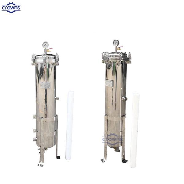 Stainless Steel SS304 Multi Cartridge Water Filter Housing Reverse Osmosis Water