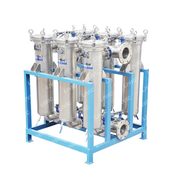 Buy cheap 7 Inch Flange Connection Filter Bag Housing 200gpm 200psi Flow Rate from wholesalers