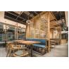 Buy cheap Commercial Solid Wood Booth Style Dining Set / Restaurant Table Chair Sets from wholesalers