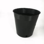 Black Color Big Plastic Flower Pot Garden Aging Resistant