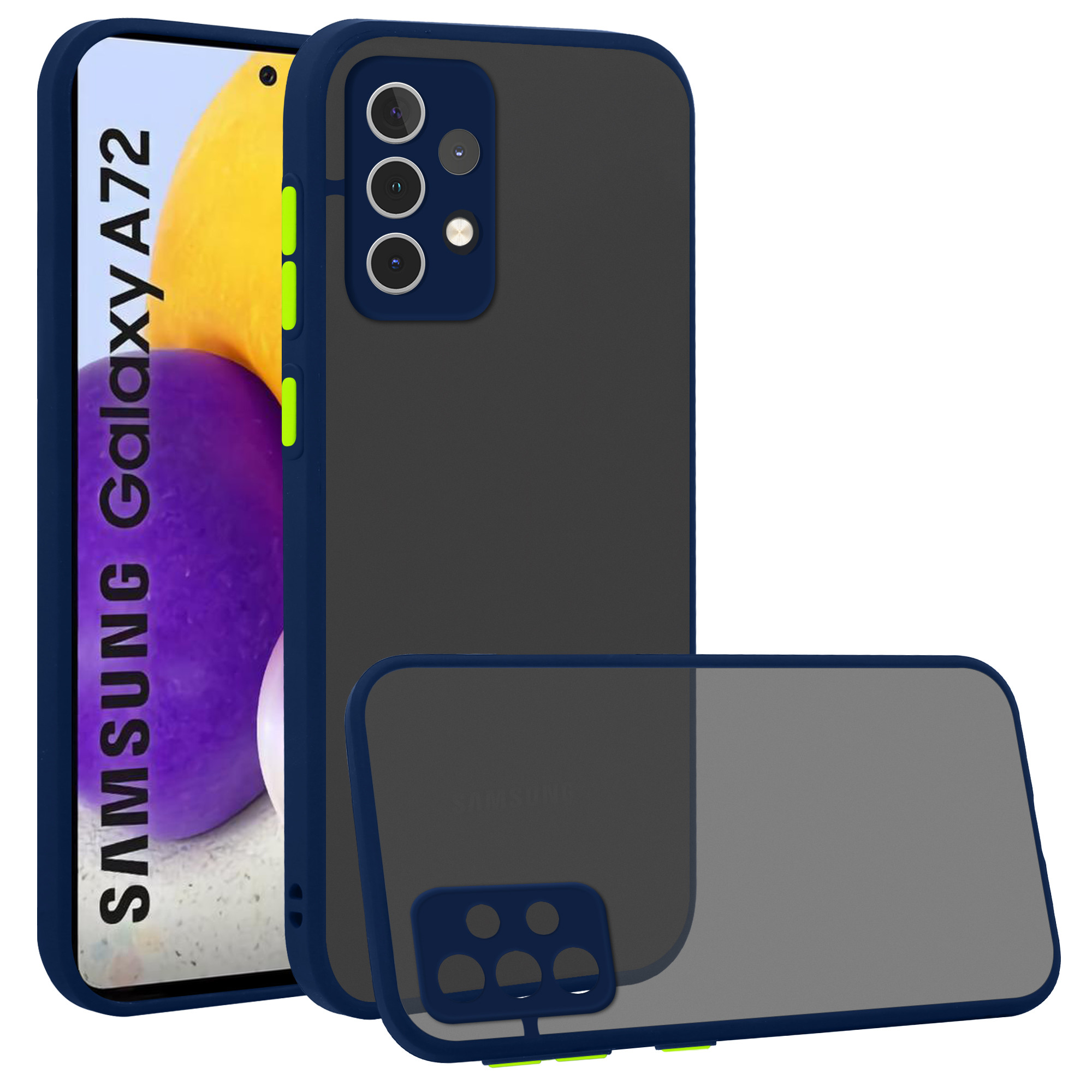 Anti Fall Shockproof Samsung Galaxy A72 Cases Camera Protection Fingerprint Free
