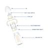 Buy cheap 8 Oz Glass Milk Formula Mixing Baby Bottle Straight Medium Flow BPA Free from wholesalers
