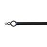 Buy cheap Cross Section Circular Shower Tension Curtain Rod Finials 25mm Simple Style from wholesalers