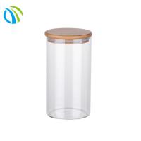 Buy cheap Borosilicate Freezer Safe Flour Glass Food Storage Jars 15 Gram 110mm 10oz product