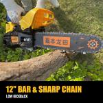 2500 0.9KW Gasoline Chainsaw 25.4cc Small Petrol Tree Cutting Machine