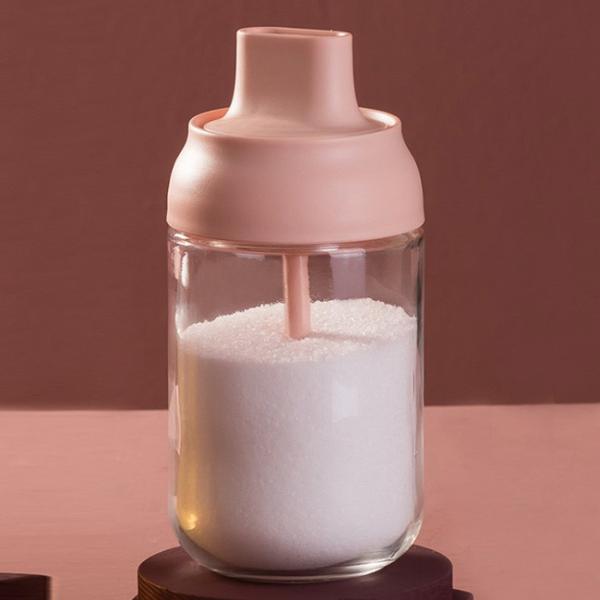 Buy cheap Transparent Glass Condiment Containers Seasoning Kitchen Spice Jars from wholesalers