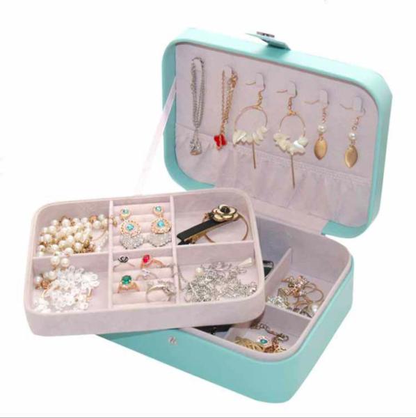 Buy cheap Flannel Jewellery Organiser Boxes 23cm 17cm 8.5cm Personalised Jewellery Box from wholesalers