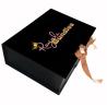 Buy cheap Custom Hair Packaging With Ribbon Black Luxury Wig Packaging Paper Gift Box Unique Hair Extension Packaging from wholesalers
