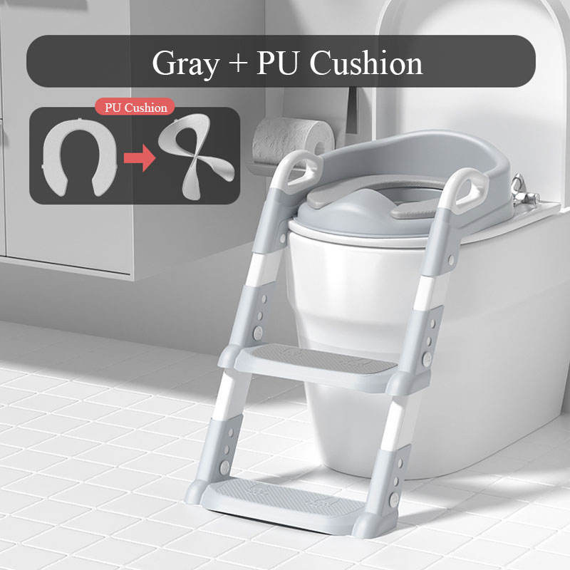 OEM ODM Soft Cushion Foldable Potty Seat With Steps OUNINBEAR Brand
