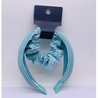 Buy cheap Practical Girls Blue Velvet Scrunchie , Lightweight Wide Velvet Headband product
