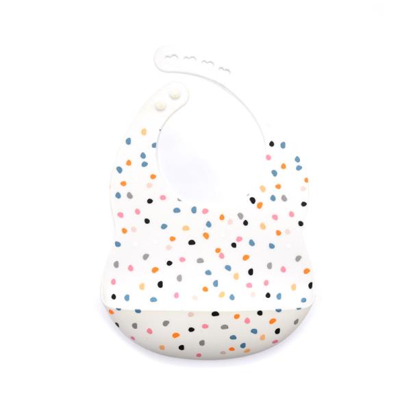 Buy cheap Child Safe Food Catcher Non BPA Baby Silicone Bib Eco Friendly from wholesalers