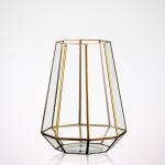 Irregular Geometric Glass Terrarium , Tabletop Diy Geometric Terrarium