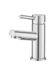 Buy cheap Deck Mounted Basin Mixer Taps Polished Chrome Finish 150mm Height from wholesalers