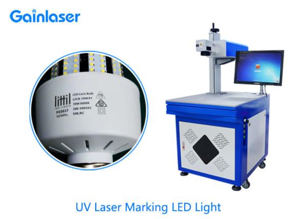 Buy cheap 5W DPSS UV Laser Marking Machine Nanosecond For LED Lamp from wholesalers