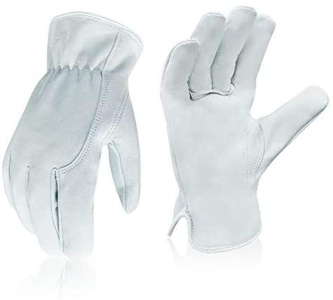 Buy cheap OEM ODM Truck Drivers White Rigger Work Safety Leather Gloves Breathable from wholesalers