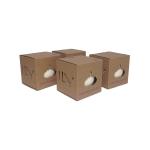 Sustainable Candle Eco Friendly Packaging Box Corrugated Kraft Box White