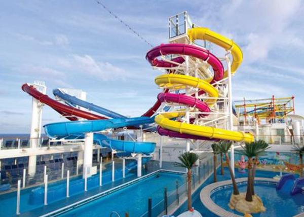 Buy cheap Family Entertainment Big Water Slides Customized Size Anti - Ultraviolet Material from wholesalers